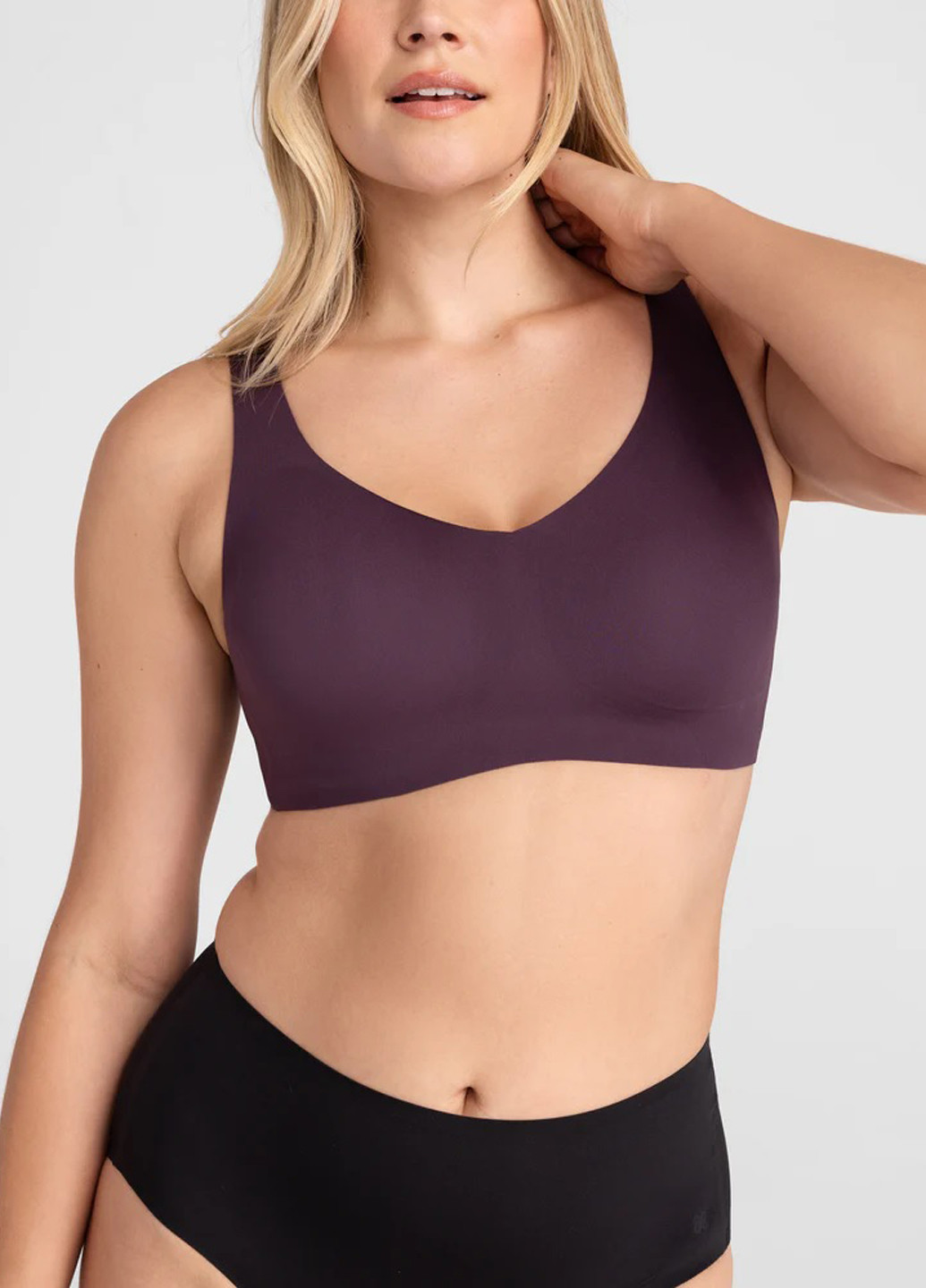 Темно-бордовий топ бюстгальтер Honeylove без кісточок нейлон