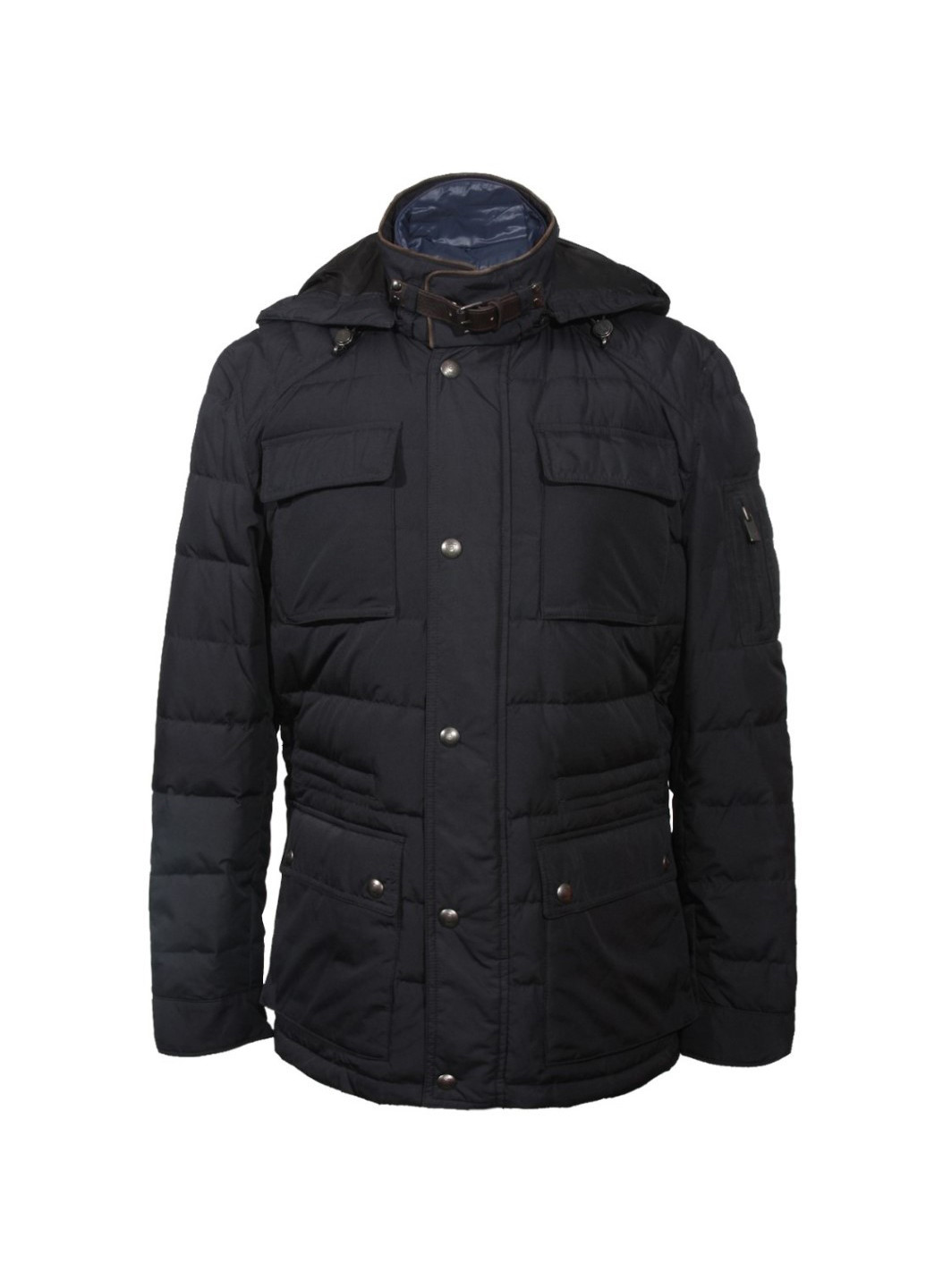 Черная зимняя куртка Massimo Dutti