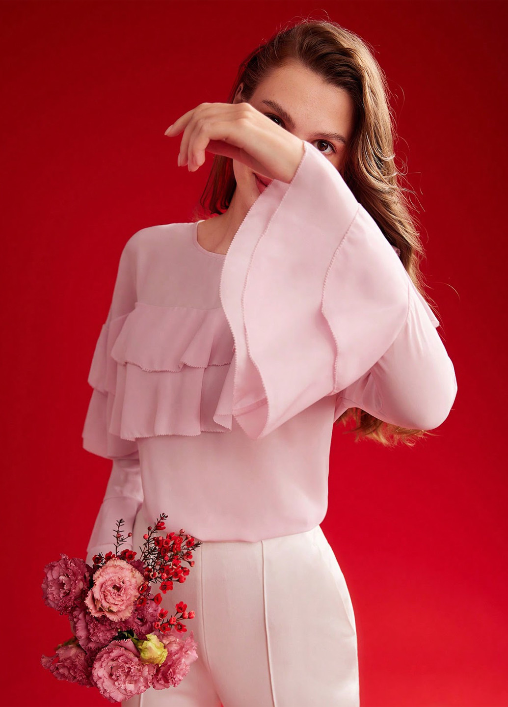 Світло-рожева блуза SHEIN