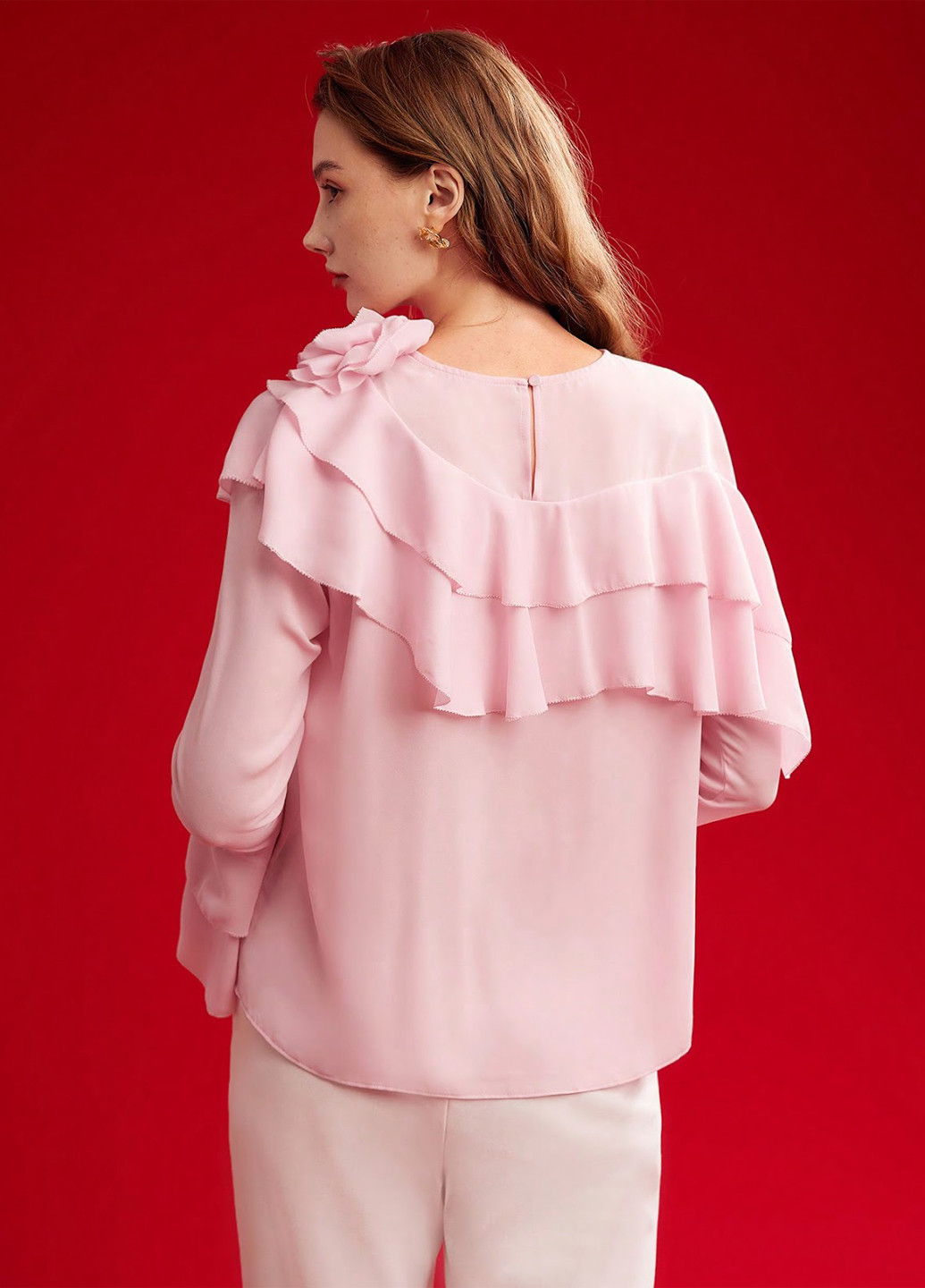 Світло-рожева блуза SHEIN