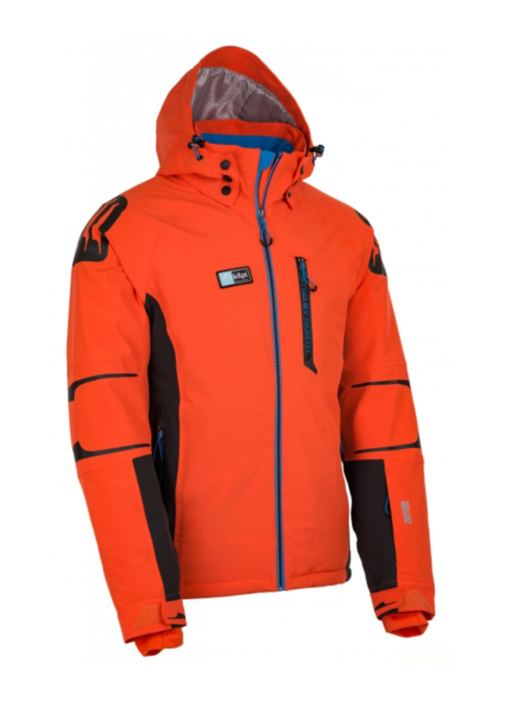 Оранжево-красная зимняя лыжная куртка Kilpi