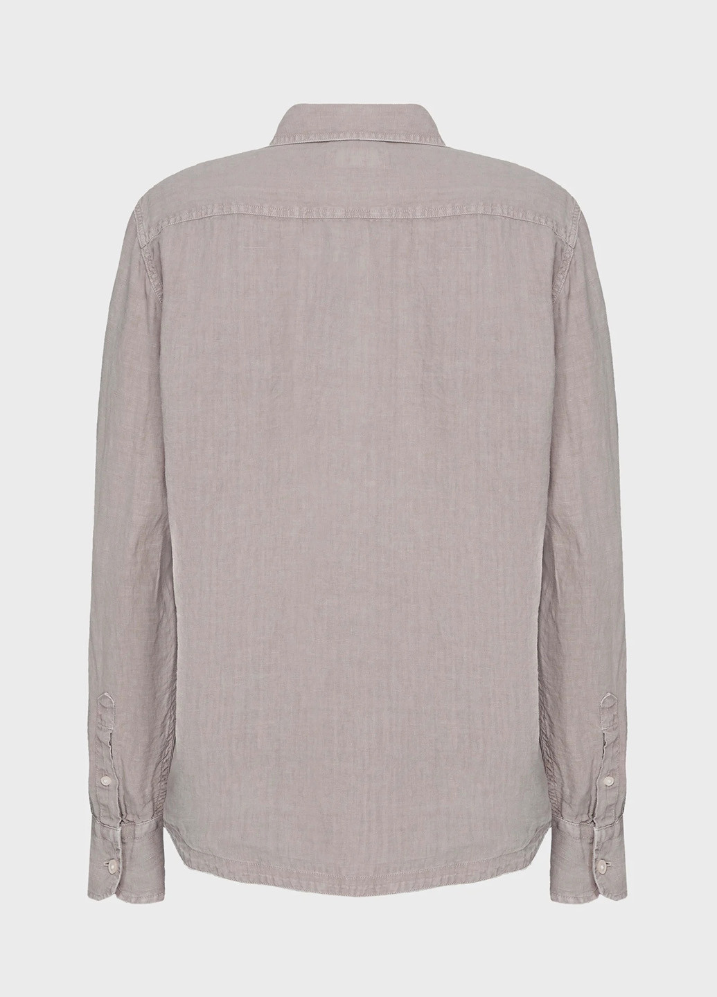 Серая кэжуал рубашка однотонная Replay