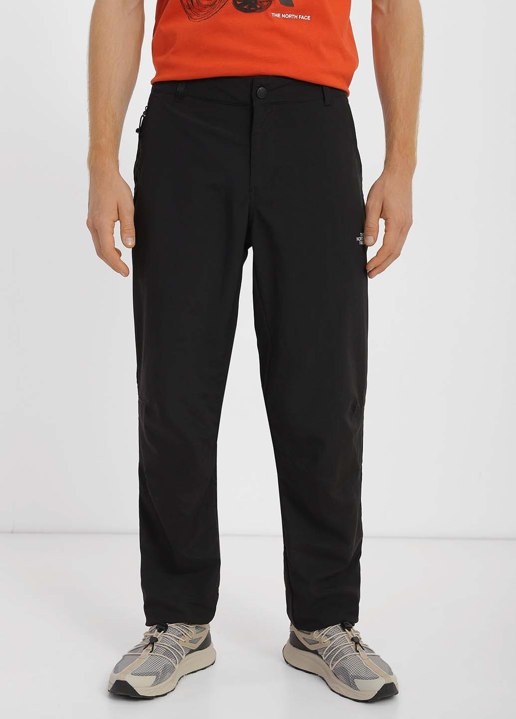 Черные спортивные демисезонные прямые брюки The North Face