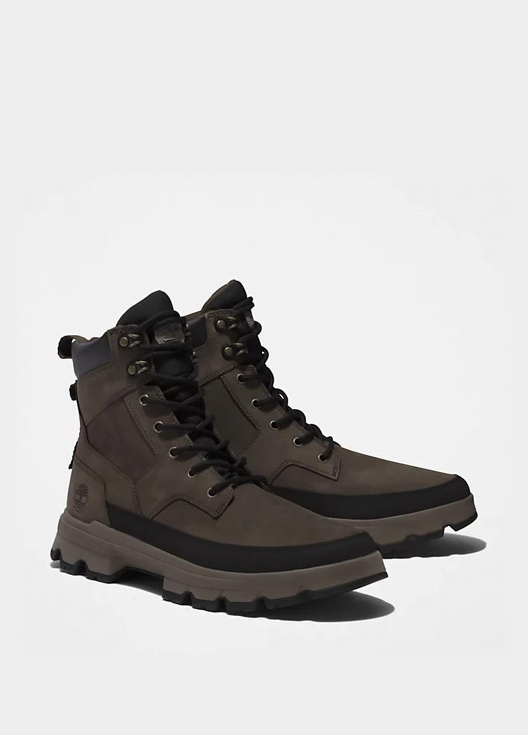 Коричневые осенние ботинки тимберленды Timberland