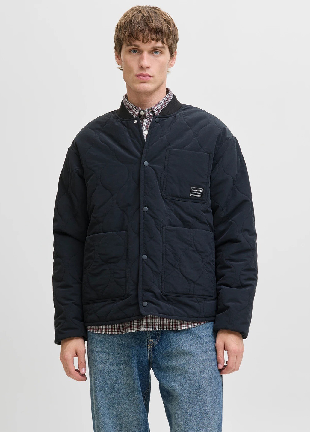 Бомбер Jack & Jones на кнопках (362876173)