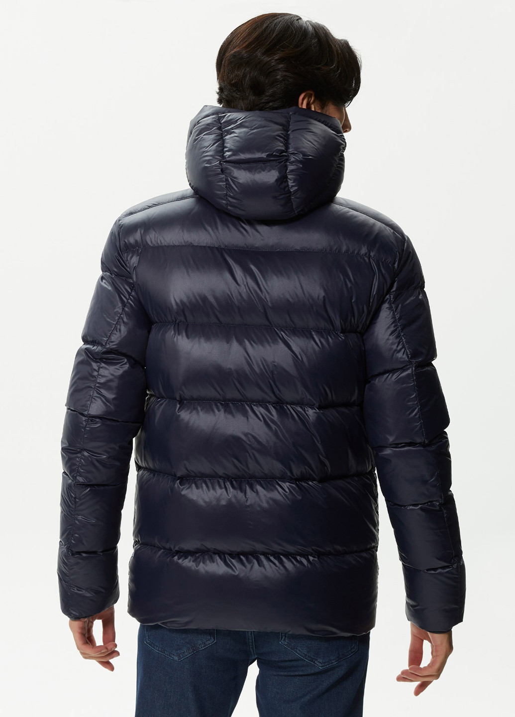 Темно-синя демісезонна куртка Lacoste