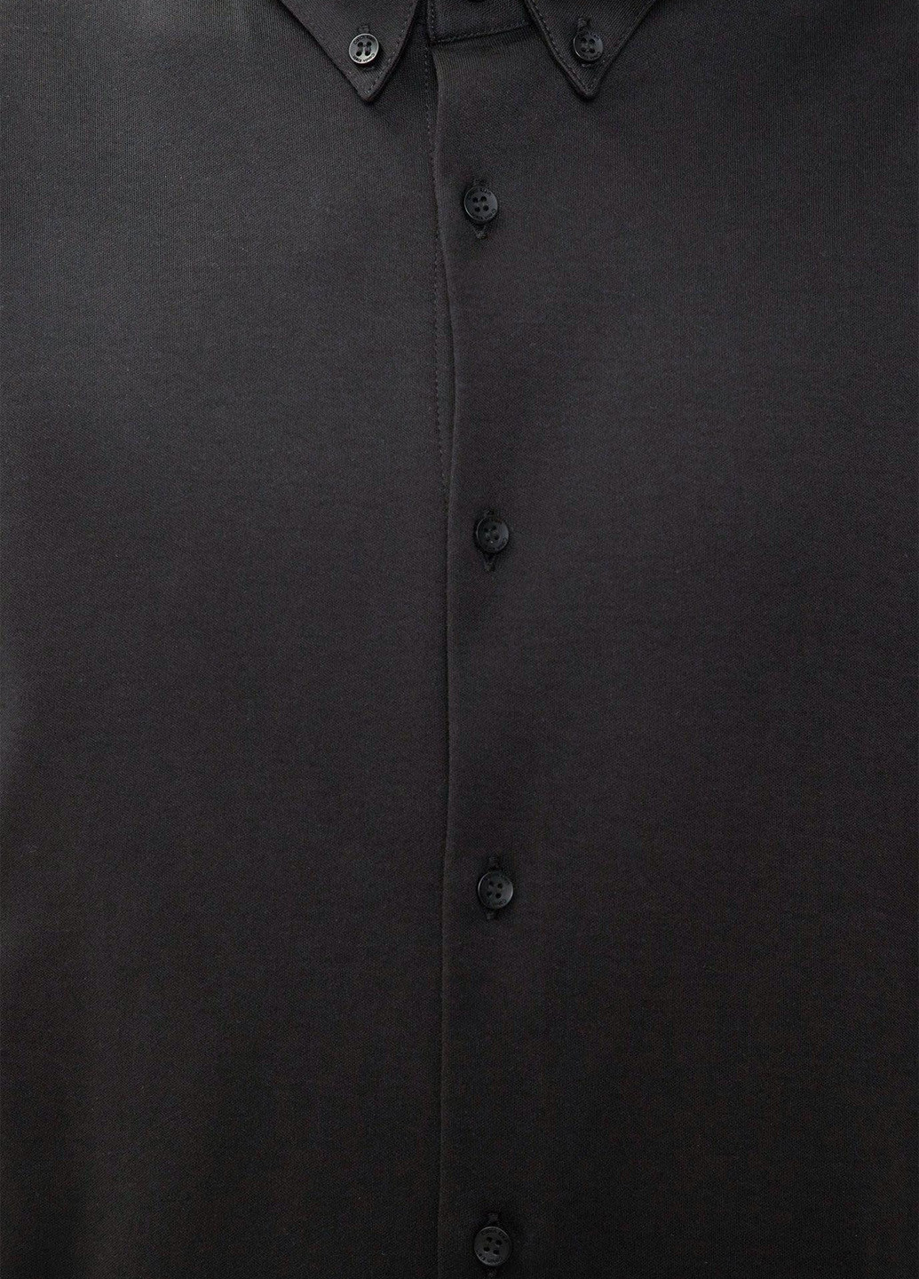 Черная классическая, кэжуал рубашка однотонная Calvin Klein