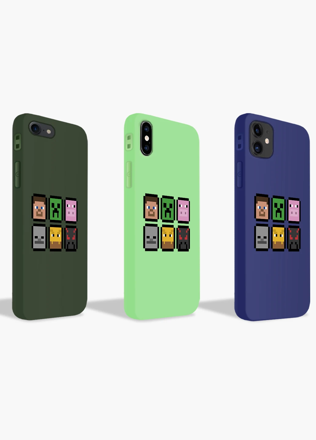Чехол силиконовый Apple Iphone 7 plus Майнкрафт (Minecraft) (17364-1173) MobiPrint (219347666)