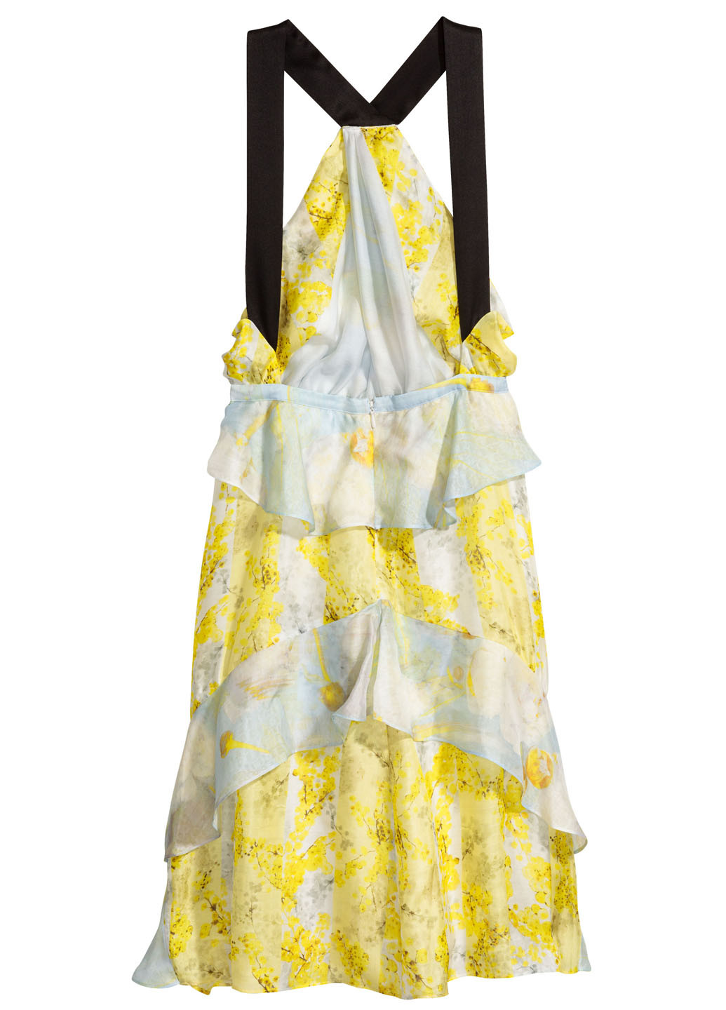 Желтое кэжуал платье H&M Studio с абстрактным узором