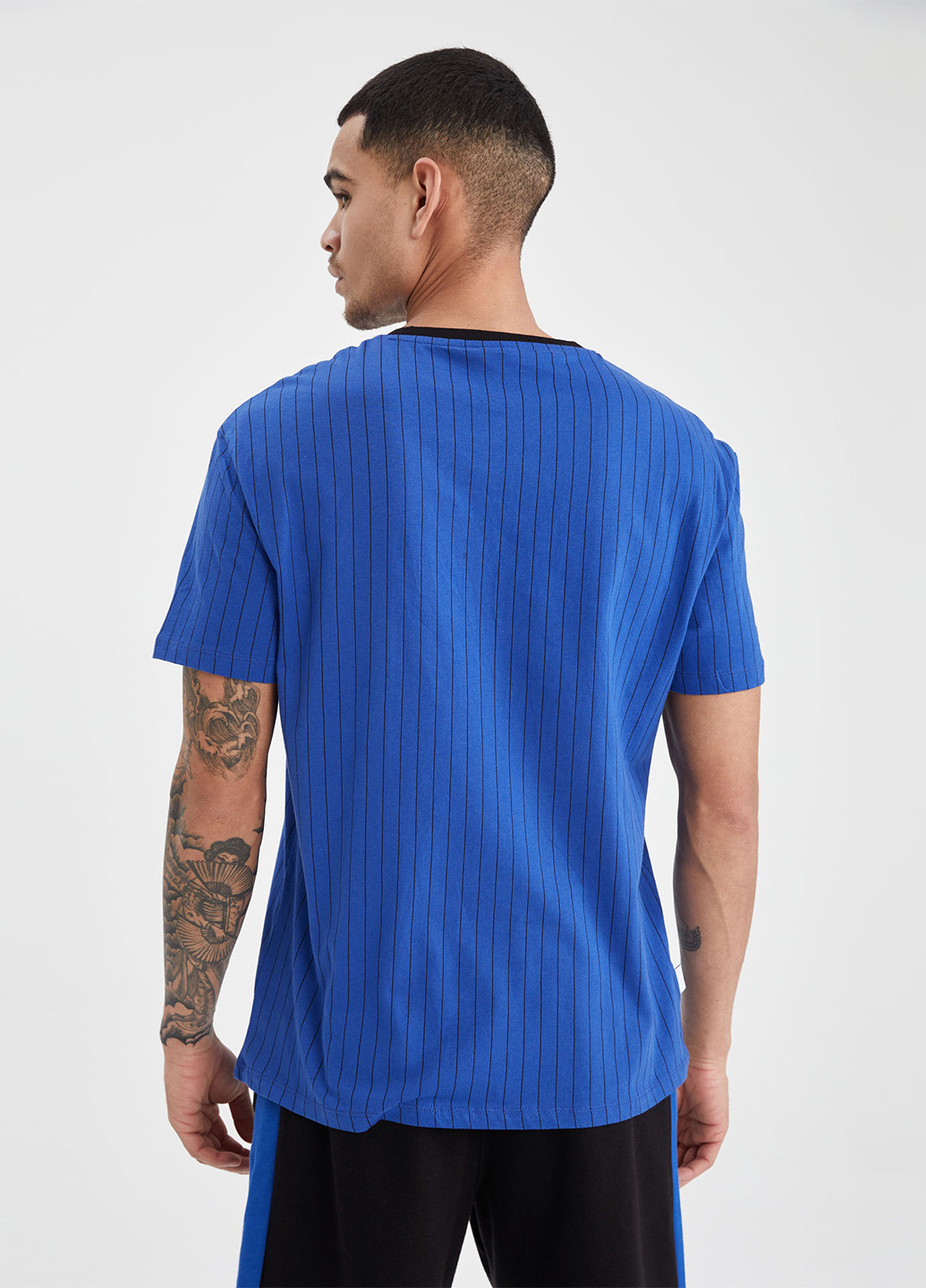 Синя літня футболка DeFacto