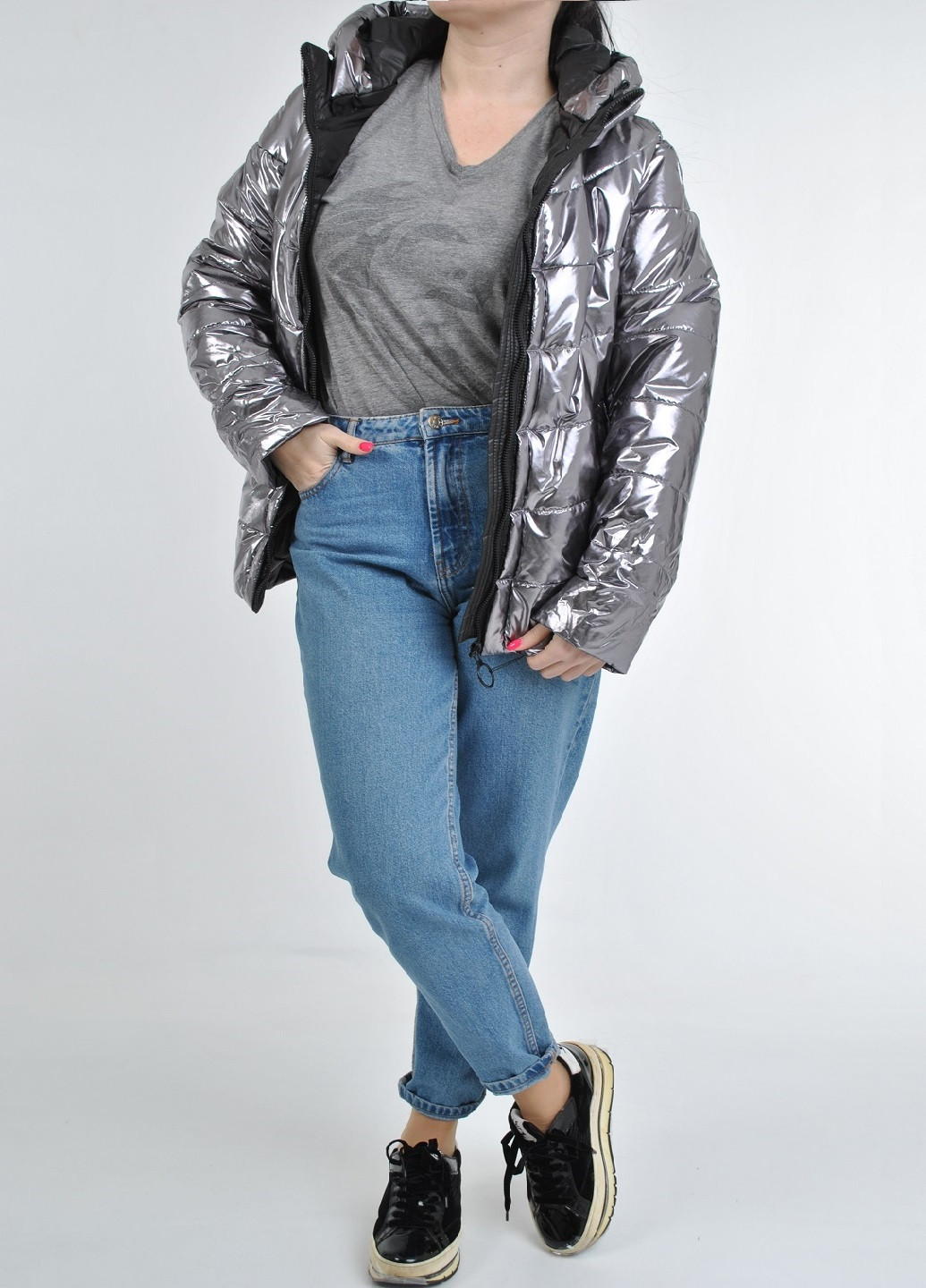 Металл демисезонная куртка Fashion Club