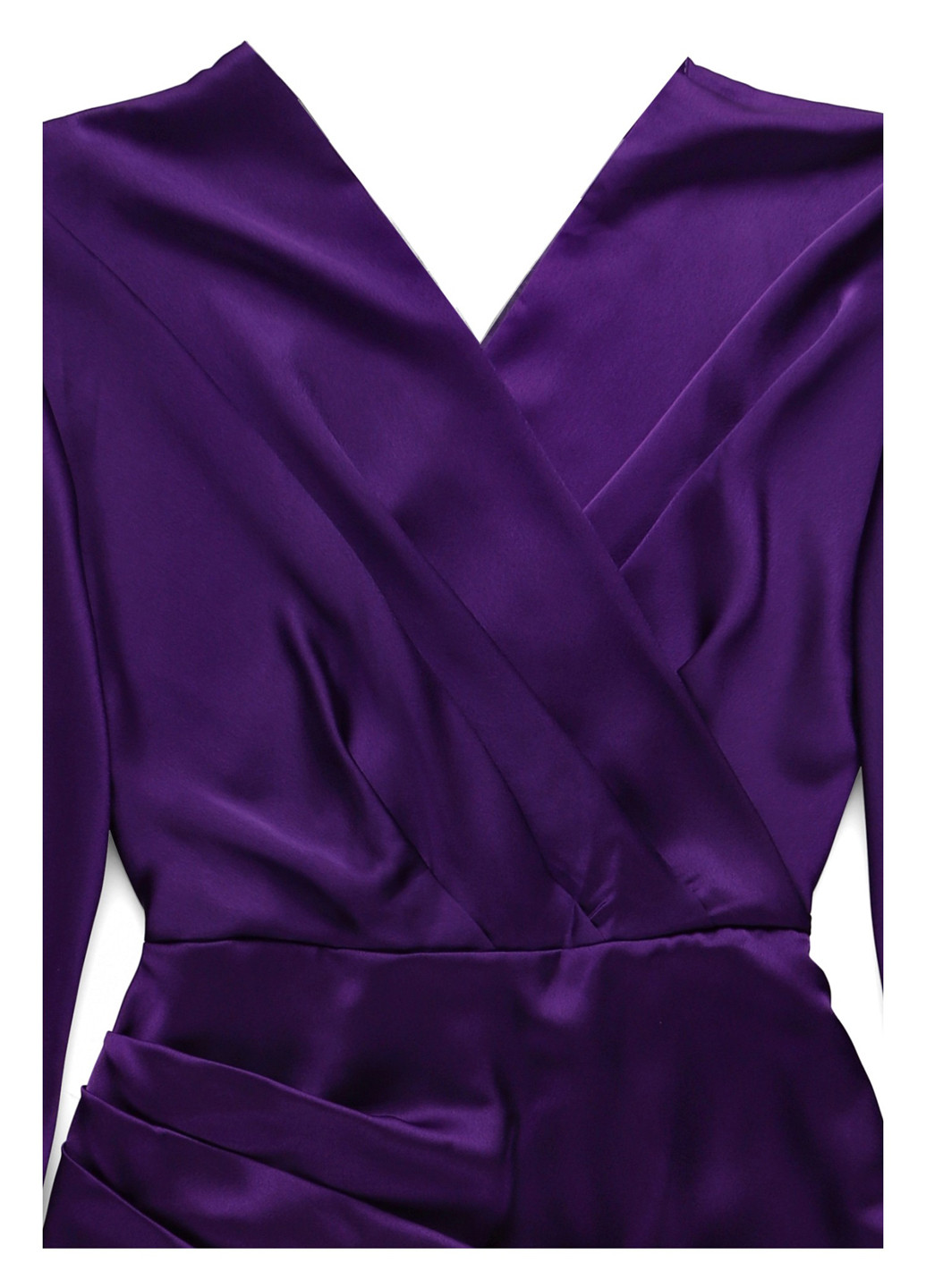 Фіолетова коктейльна, кежуал сукня на запах, футляр Boohoo однотонна