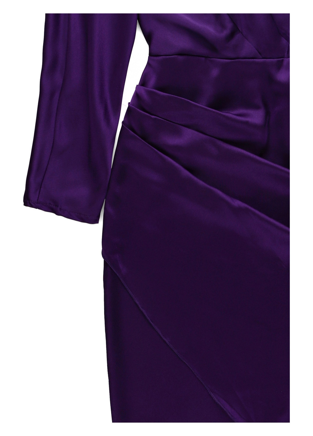 Фіолетова коктейльна, кежуал сукня на запах, футляр Boohoo однотонна