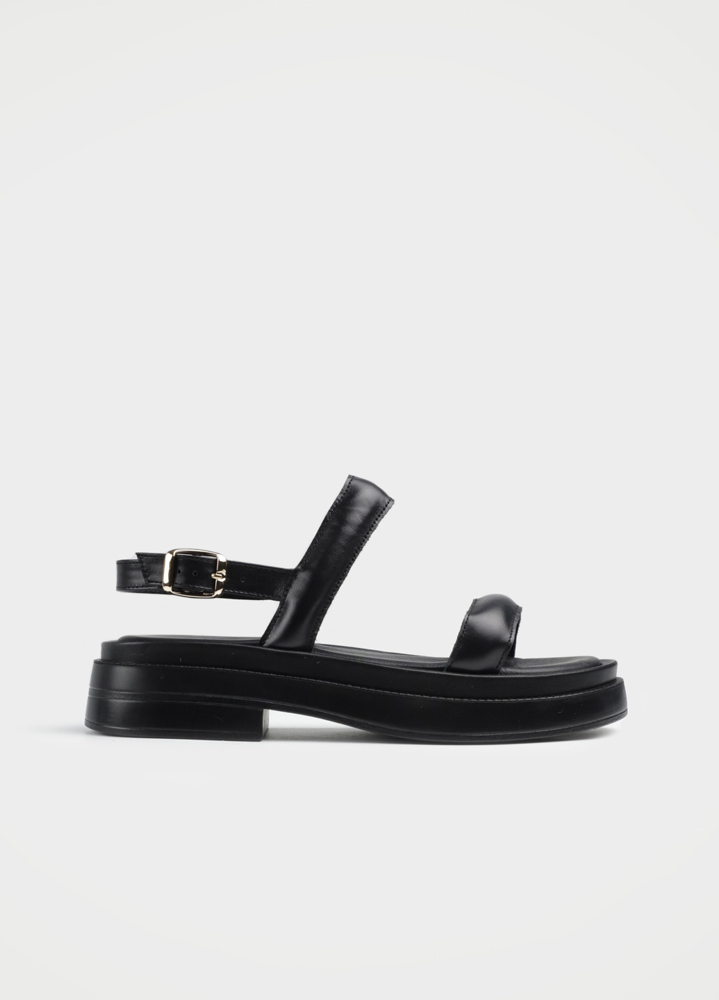 Черные босоножки URBAN TRACE с ремешком