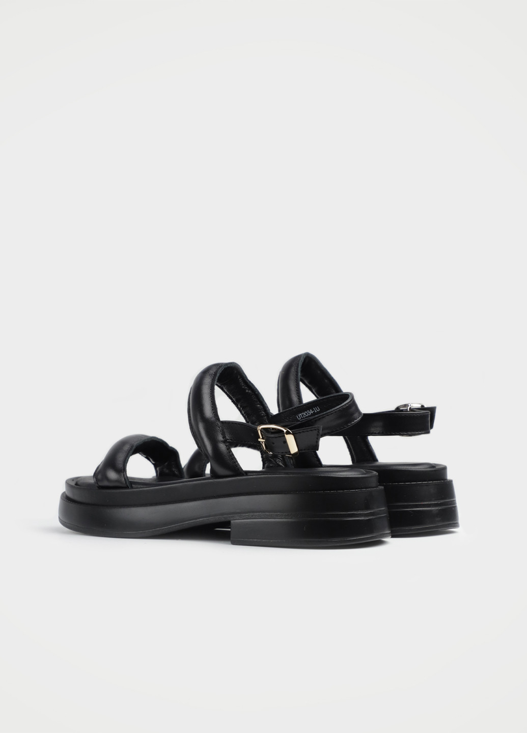 Черные босоножки URBAN TRACE с ремешком