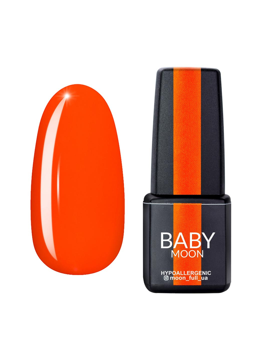 Гель лак BABY Perfect Neon Gel polish, 6 мл №004 морквяно-кораловий Moon (251422629)