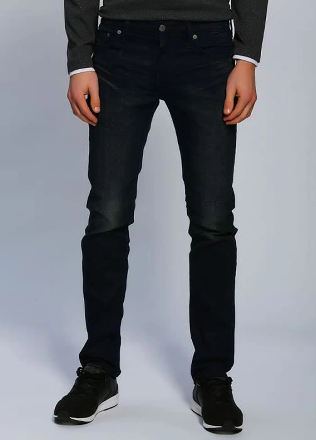 Темно-синие демисезонные слим джинсы Levi's