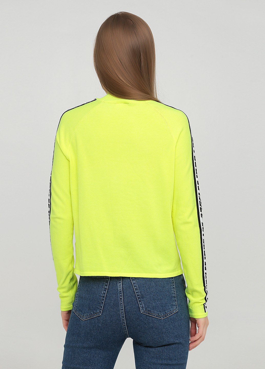 Кислотно-жовтий демісезонний светр H&M