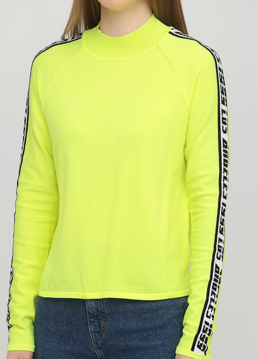 Кислотно-жовтий демісезонний светр H&M