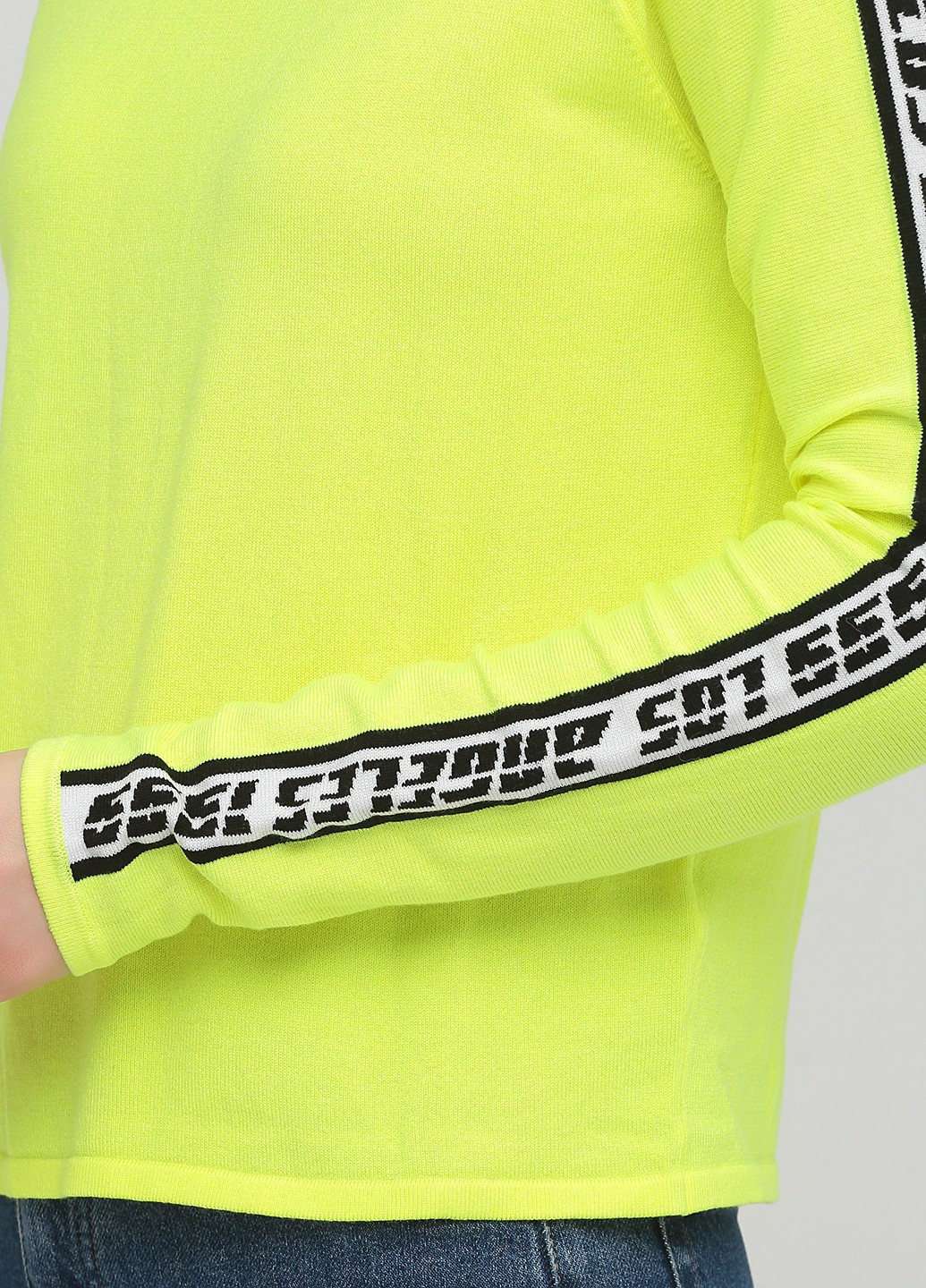 Кислотно-жовтий демісезонний светр H&M