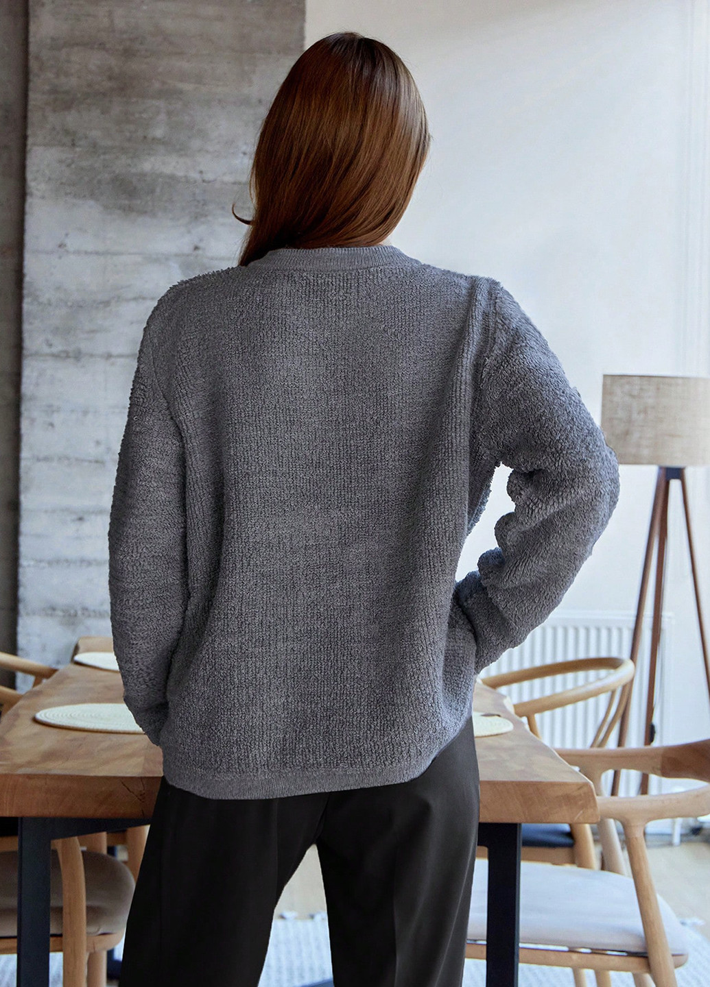 Серый демисезонный кардиган SHEIN