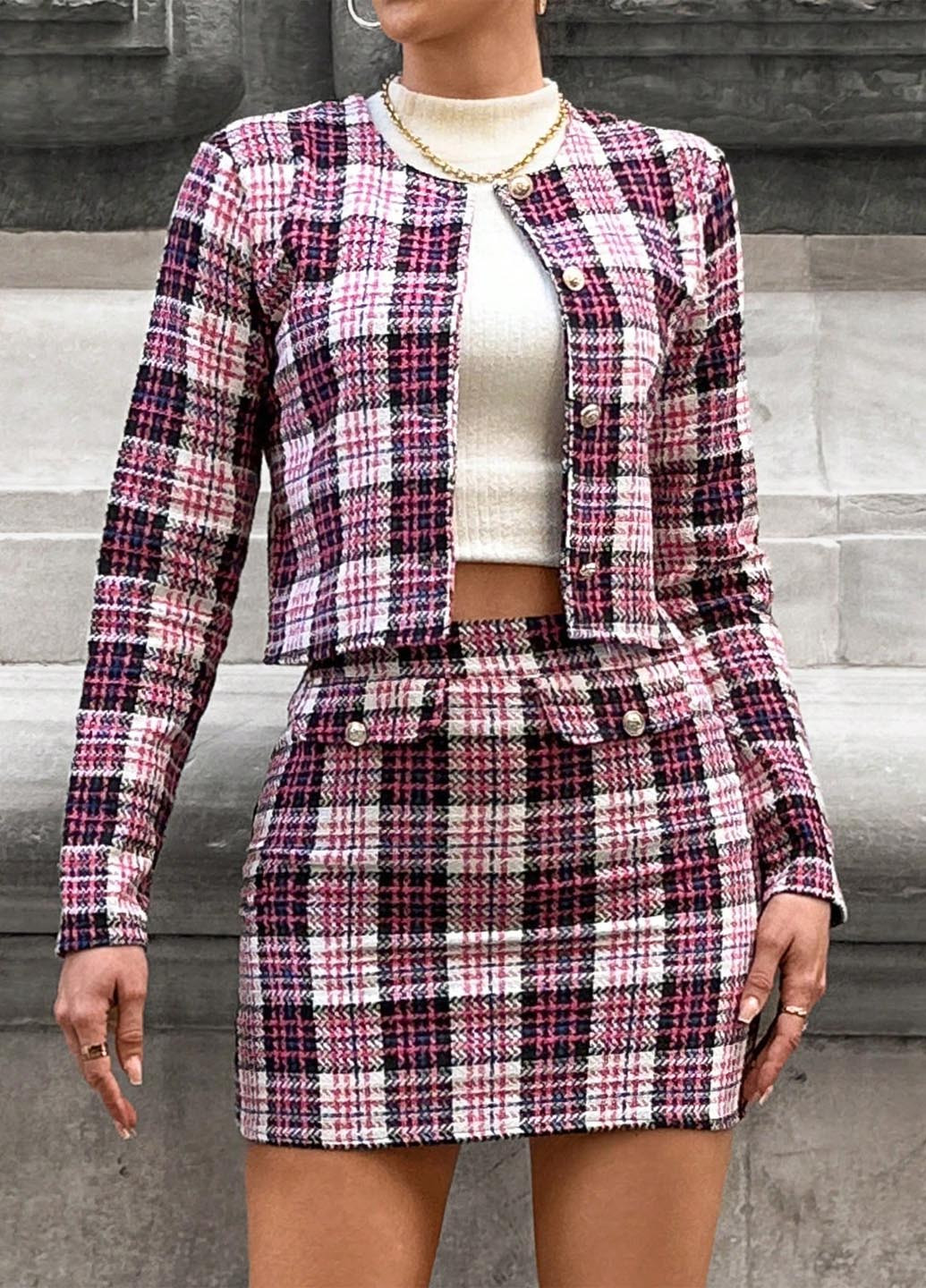 Костюм (жакет, юбка) SHEIN (345558676)