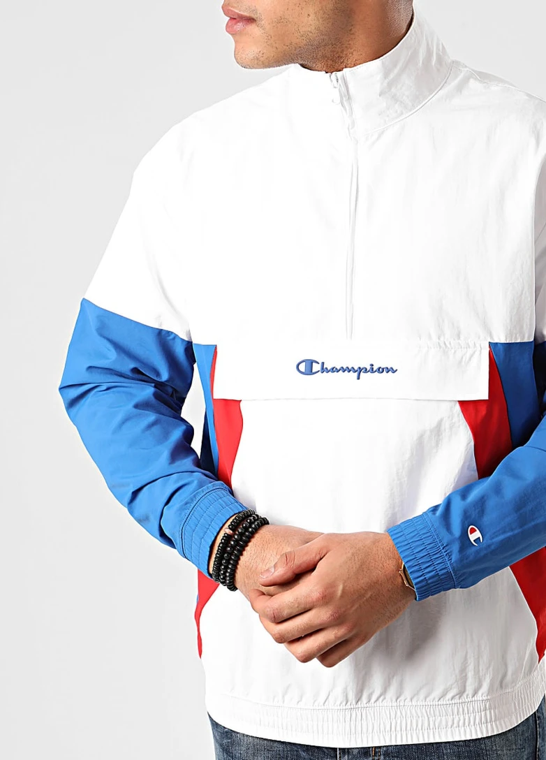 Белая демисезонная ветровка Champion