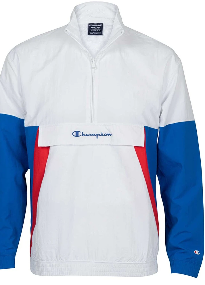 Белая демисезонная ветровка Champion