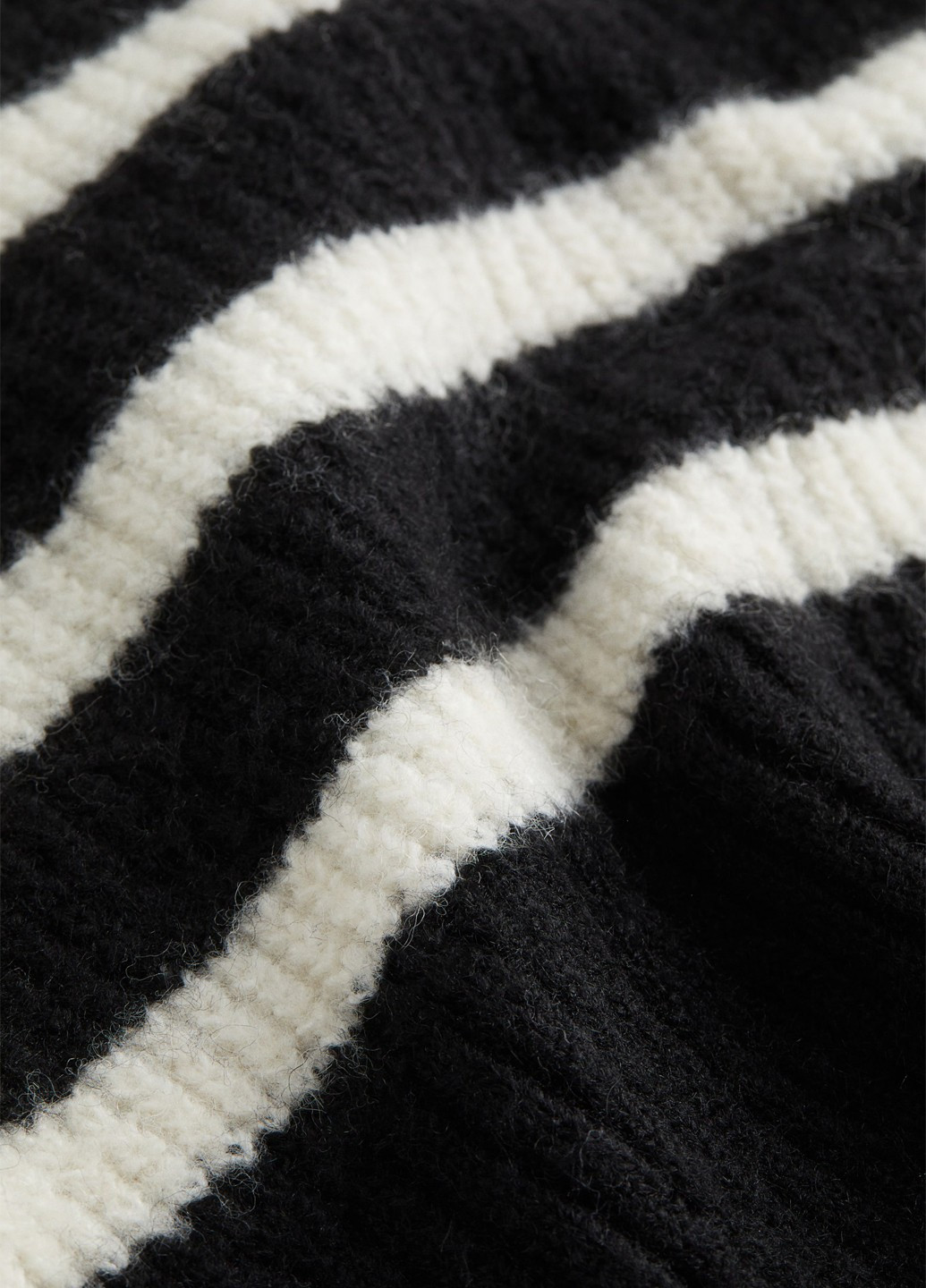 Чорно-білий зимовий джемпер джемпер H&M