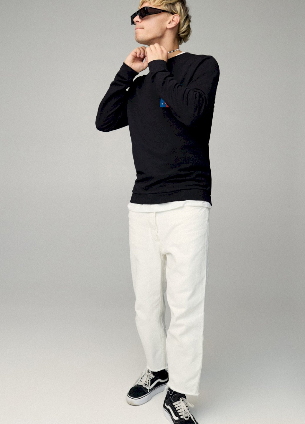 Чорний свитшот мужской basic /no flis/ YAPPI малюнок (254557592)