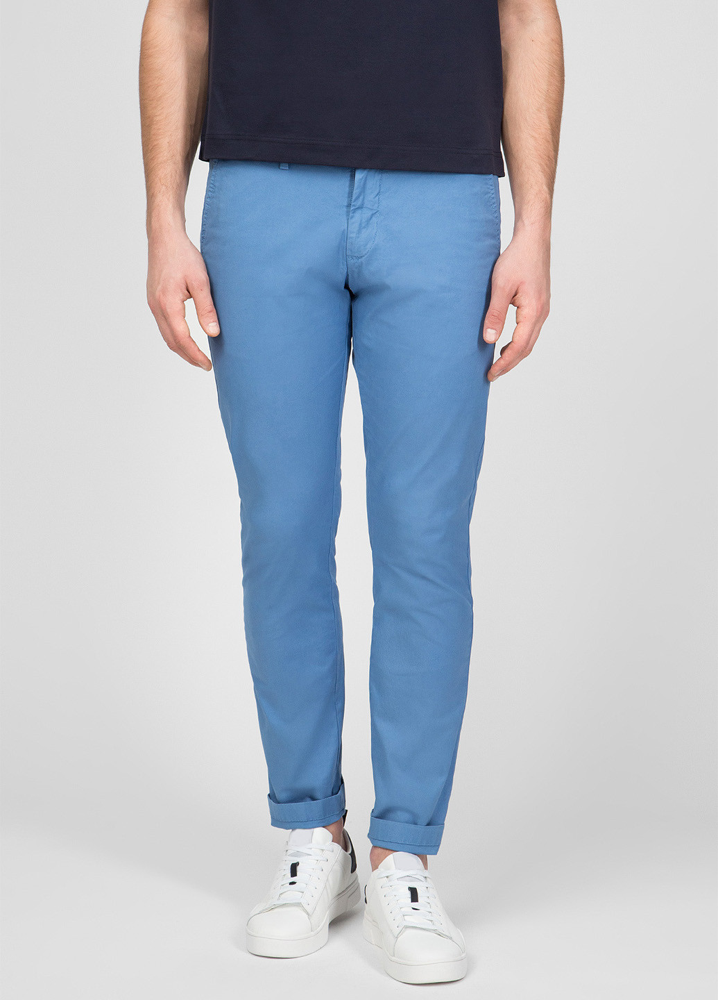 Голубые кэжуал демисезонные чиносы брюки Gant