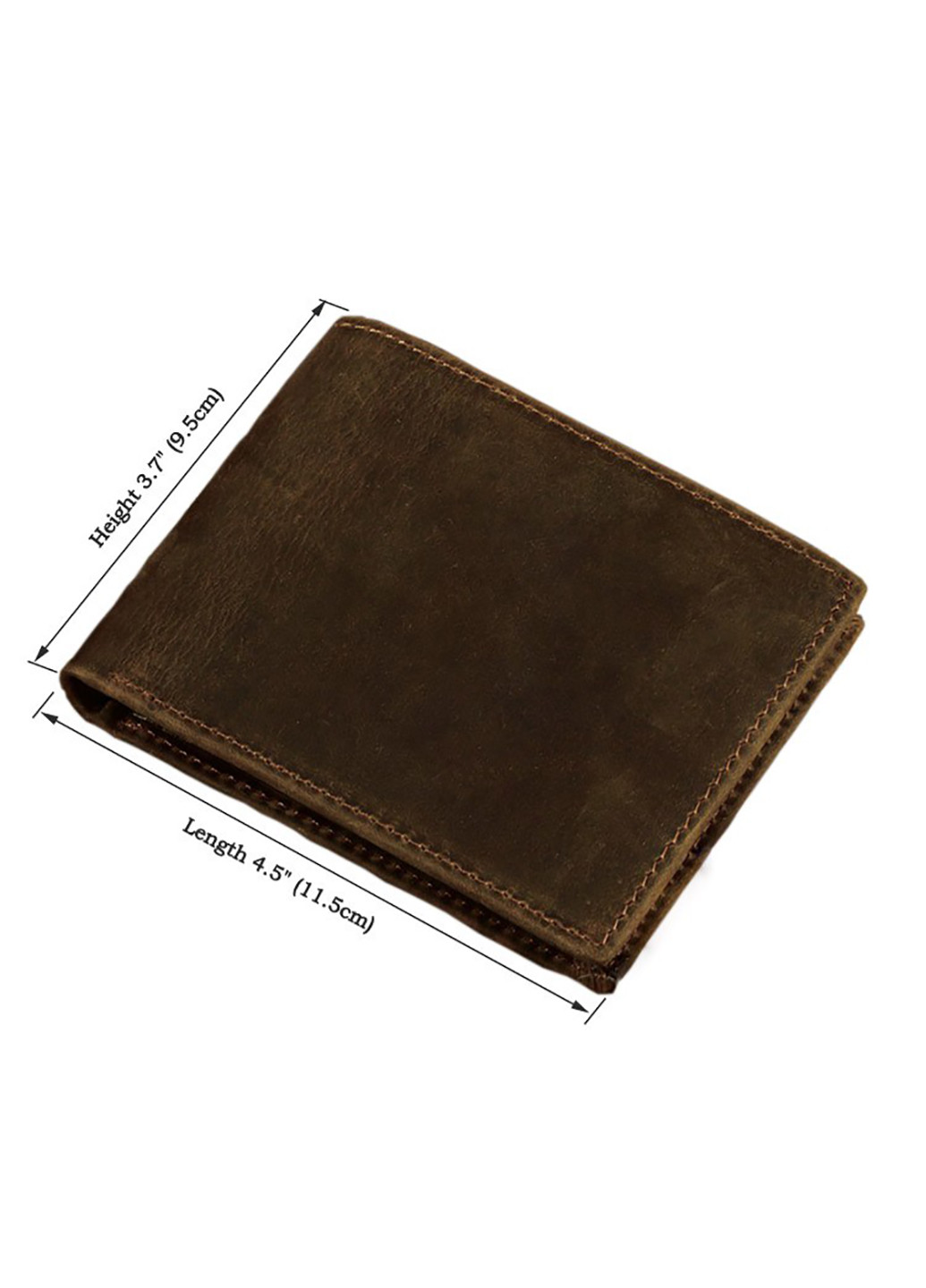 Мужской кожаный кошелек 11,5х9,5 см Vintage (229458972)