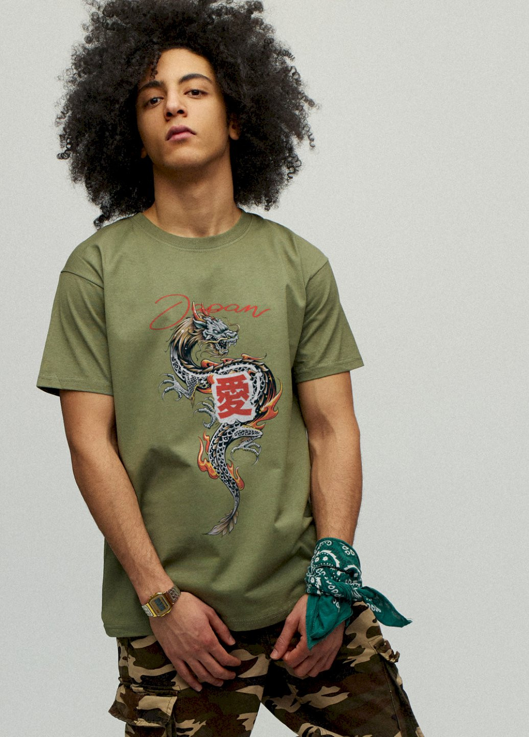 Хакі (оливкова) футболка чоловіча YAPPI