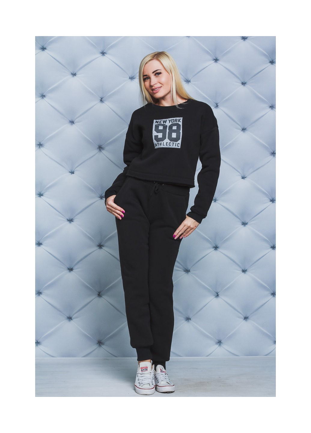 Спортивні штани 02031/1 58 Чорні Versal (223357283)