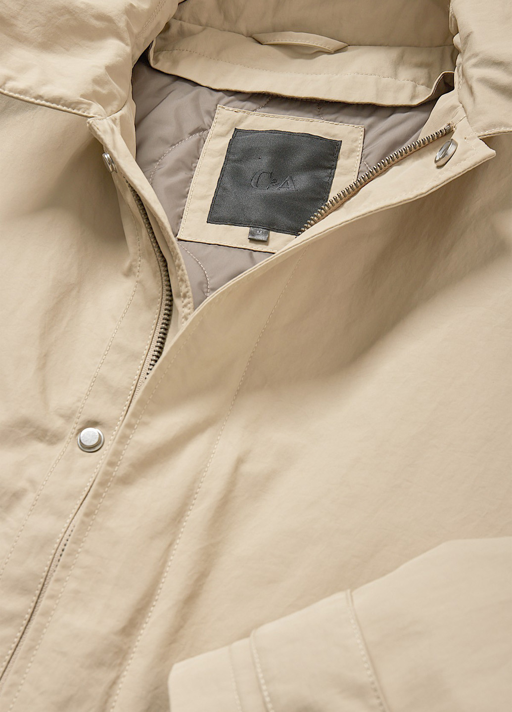 Плащ C&A макинтош на молнии, на кнопках прямой (313588972)