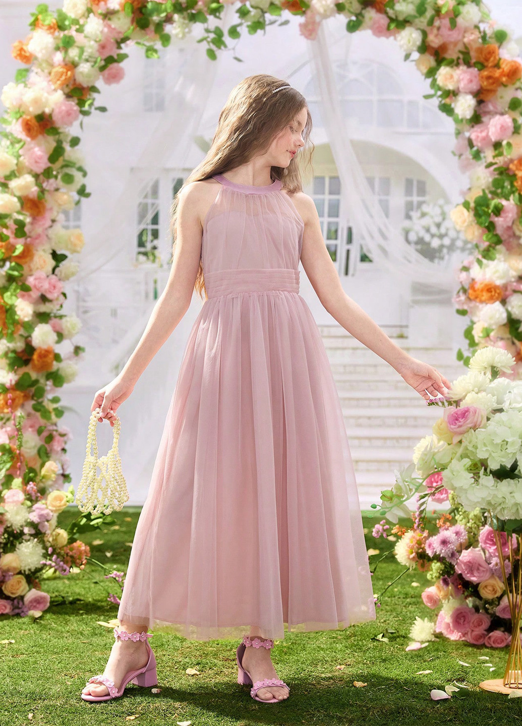 Світло-лілова сукня SHEIN (365628414)