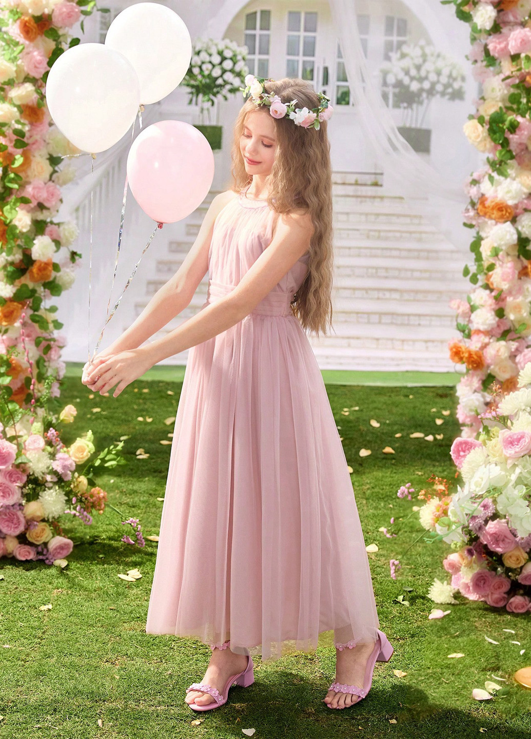 Світло-лілова сукня SHEIN (365628414)