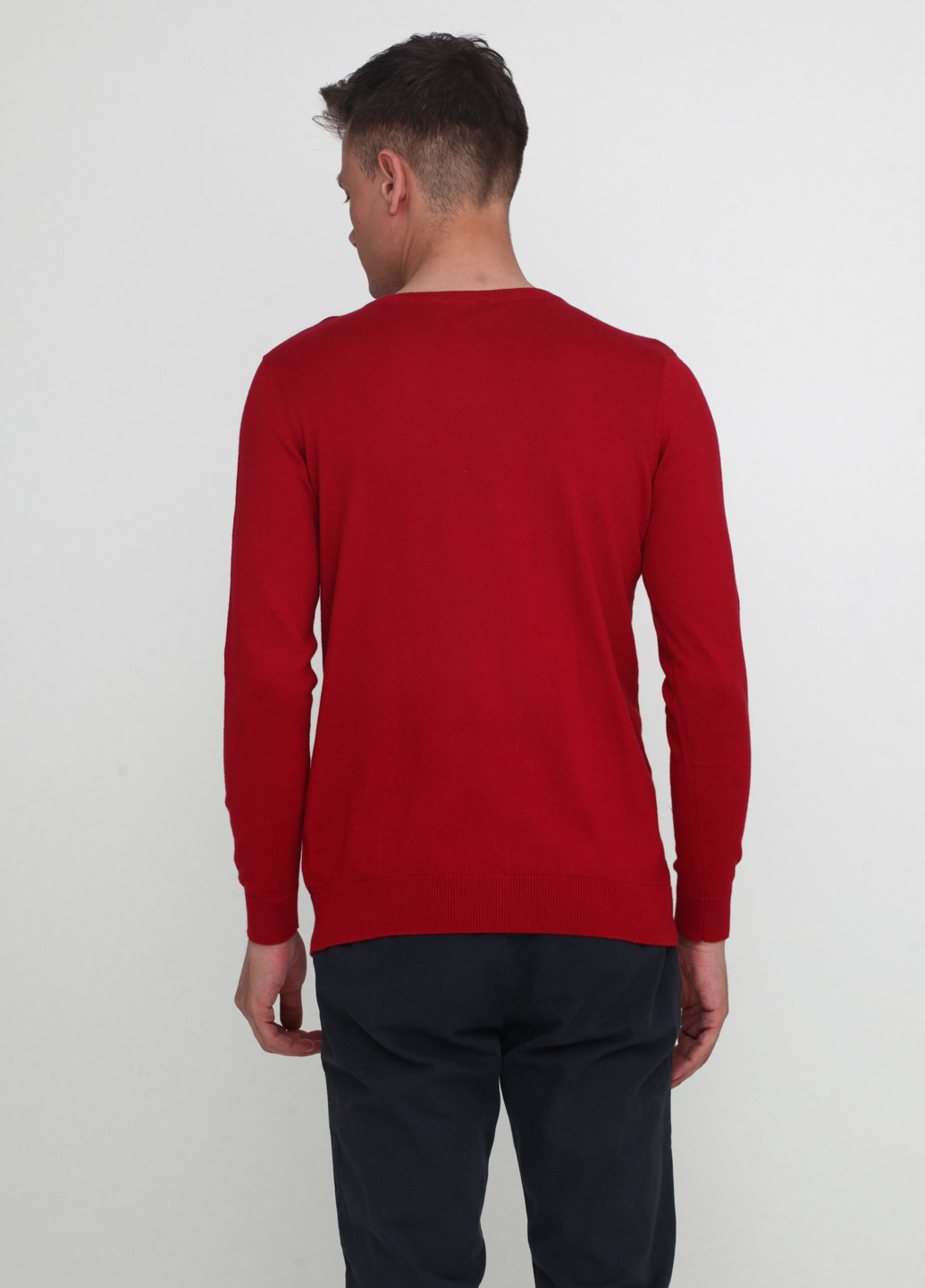 Красный демисезонный пуловер пуловер Norsons