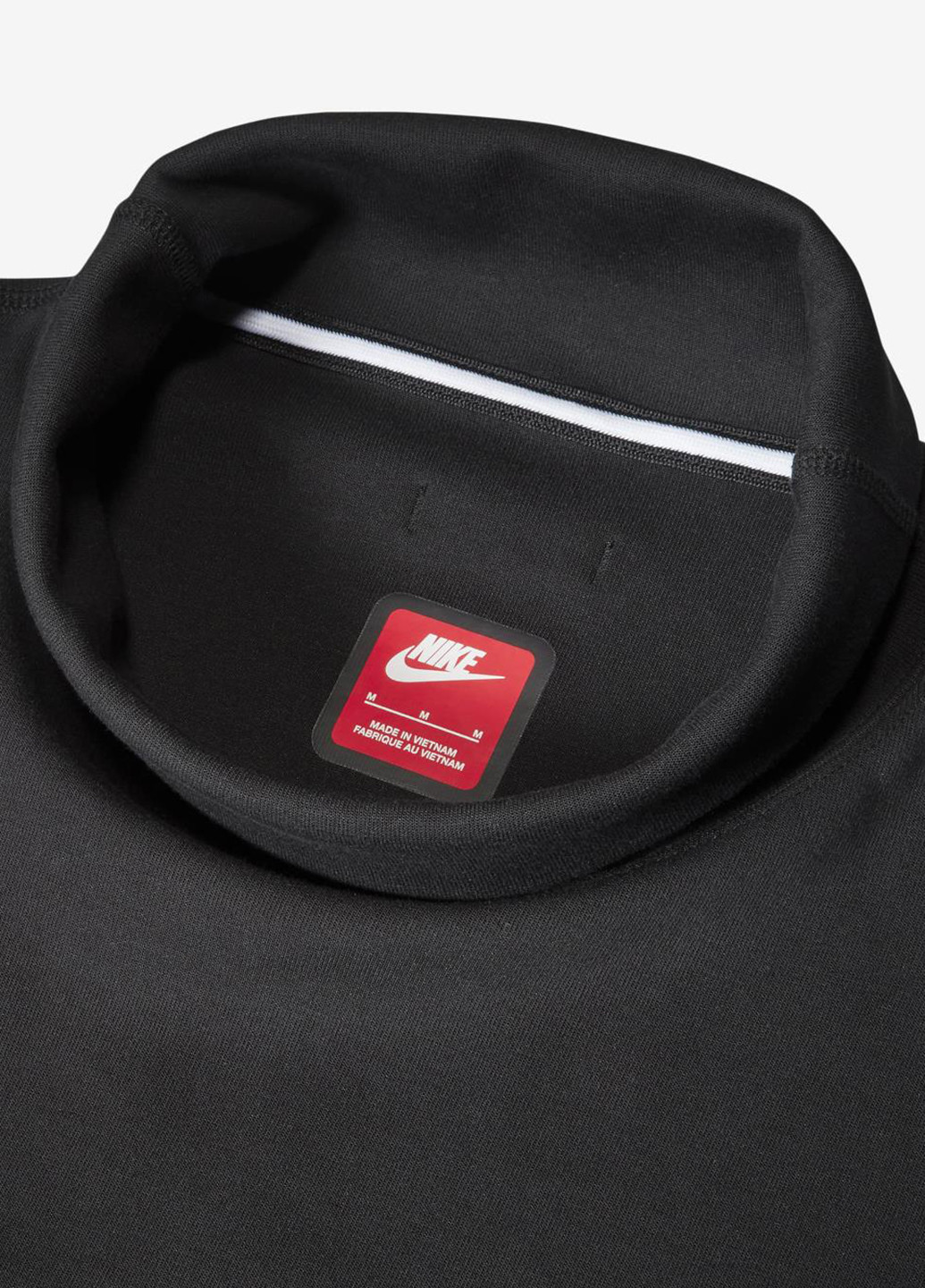 Черный свитшот fb8169-010 Nike однотонный без декора (321974945)