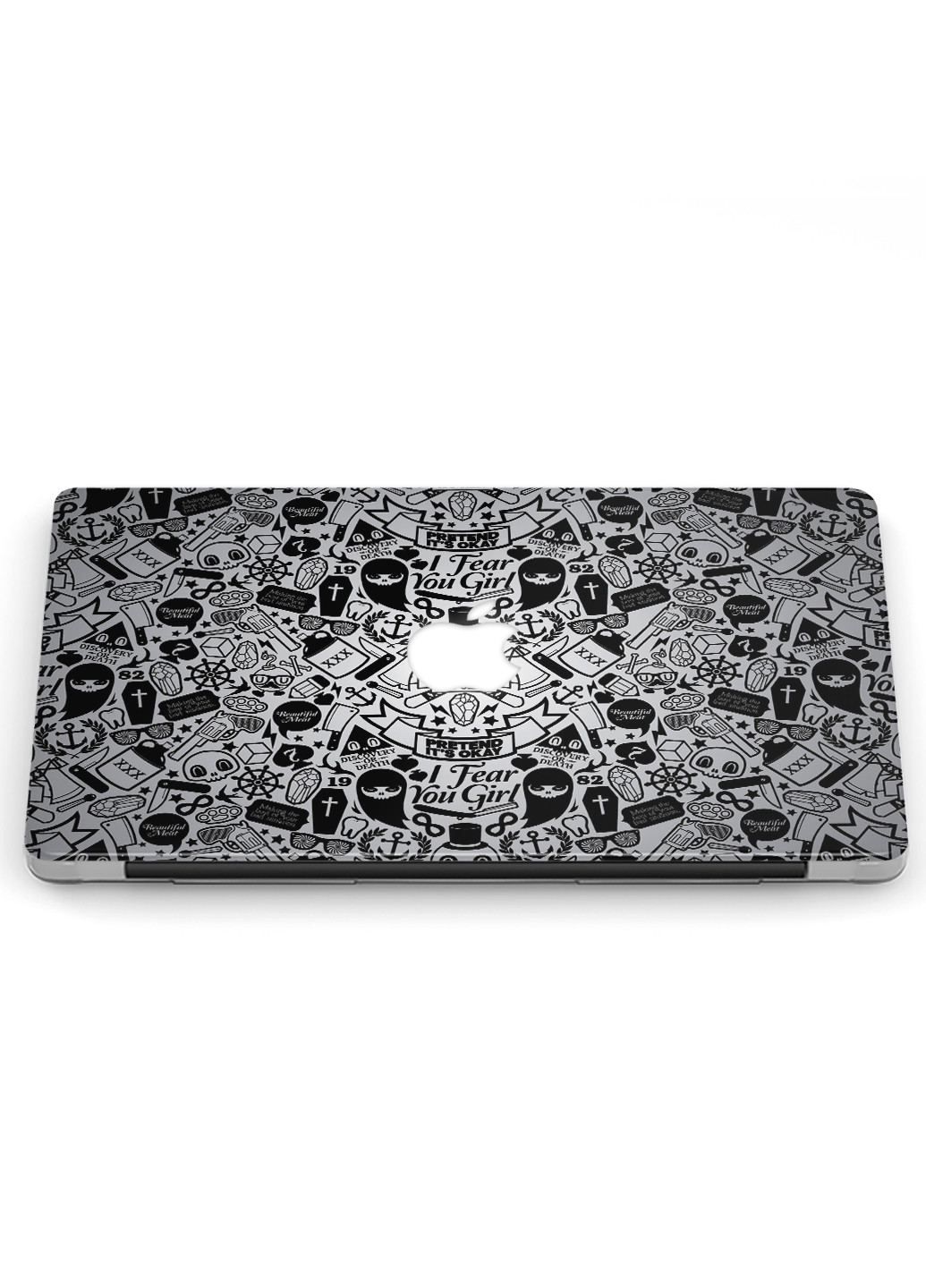 Чехол пластиковый для Apple MacBook Pro Retina 15 A1398 Паттерн черепа (Skull pattern) (6353-2453) MobiPrint (218867750)