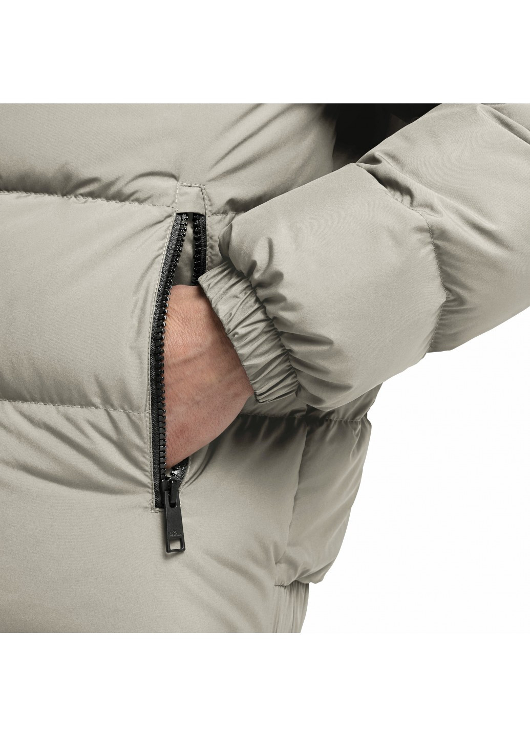 Сіро-зелений зимній Пуховик Jack Wolfskin