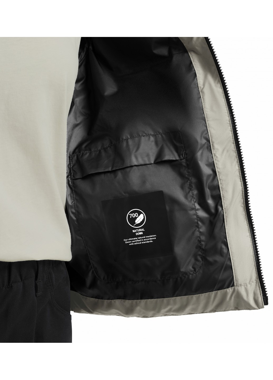 Сіро-зелений зимній Пуховик Jack Wolfskin