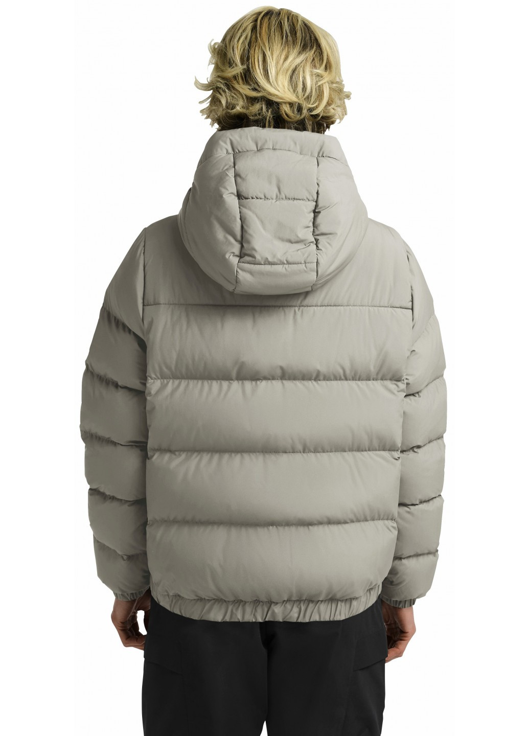 Сіро-зелений зимній Пуховик Jack Wolfskin