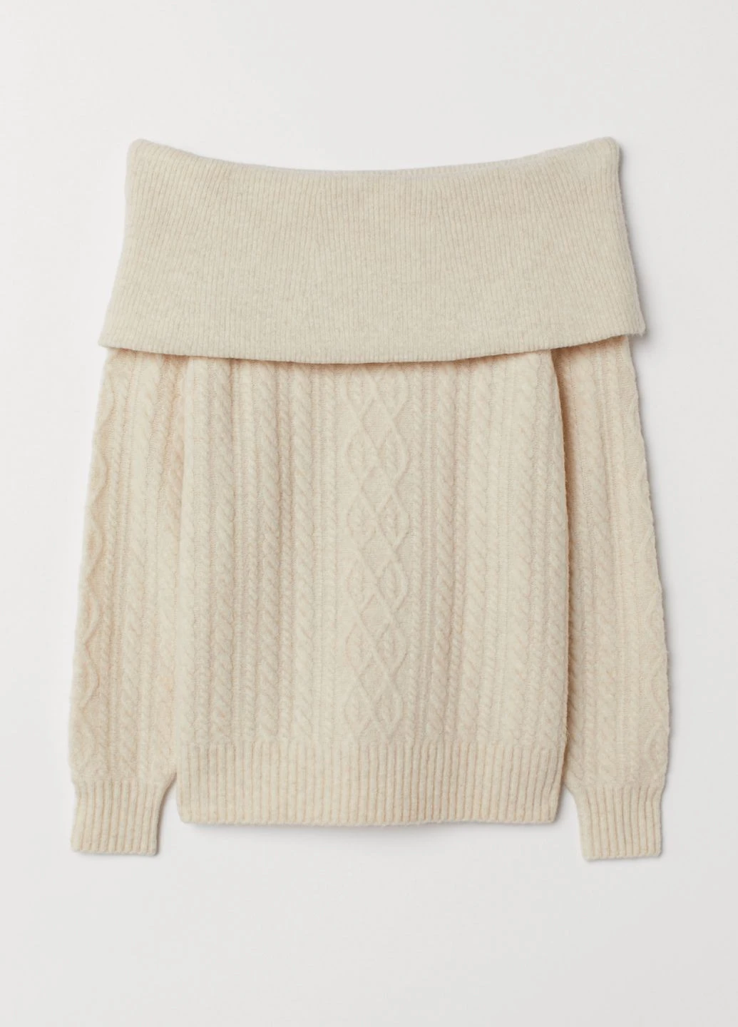 Молочный демисезонный свитер H&M