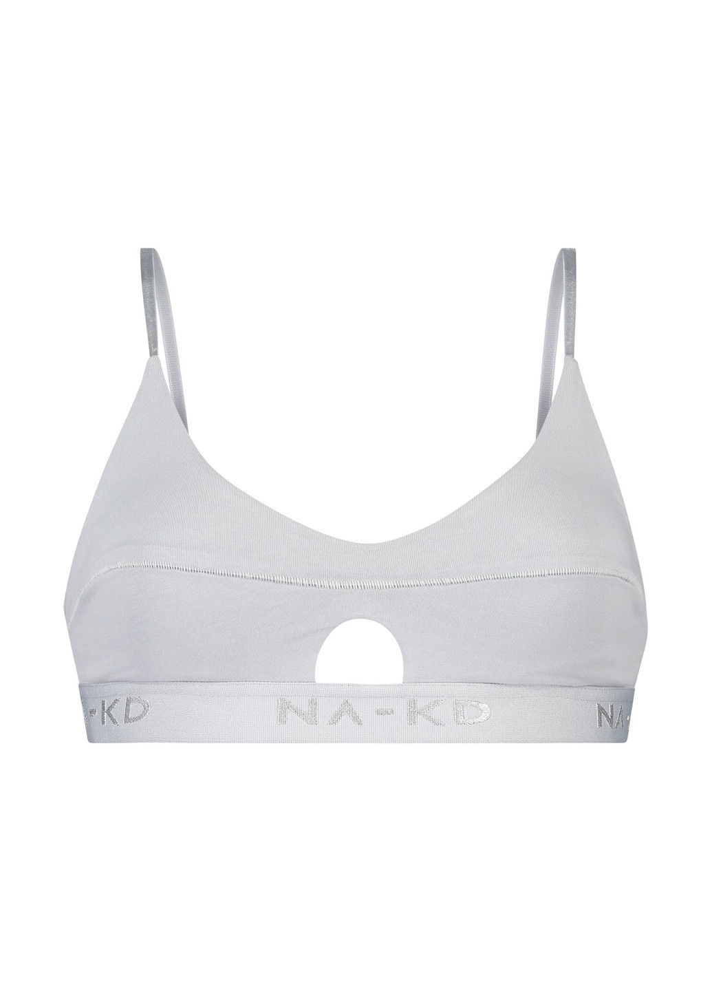 Світло-сірий топ бюстгальтер Hunkemoller без кісточок бавовна