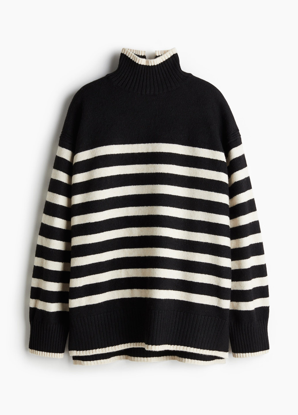 Чорний зимовий светр H&M