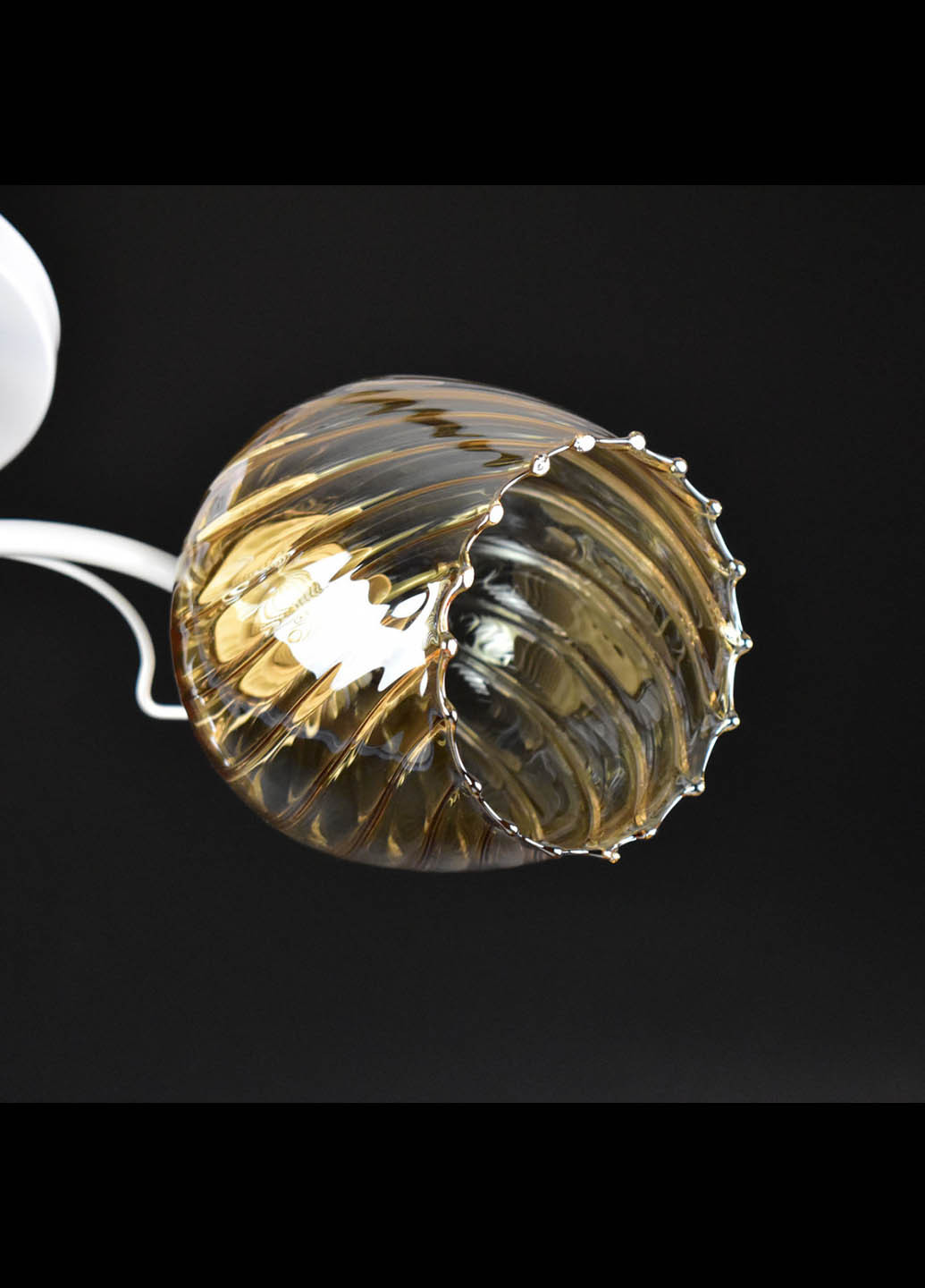 Люстра потолочная на 3 лампочки 7367C/3-wh Белый 23х50х50 см. Handmade (234537734)