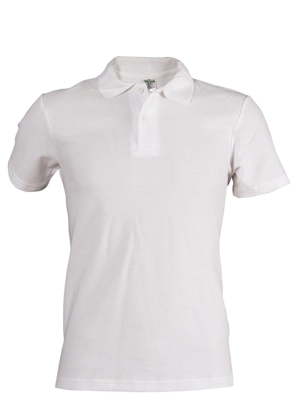 Белая футболка-поло для мужчин Keya однотонная