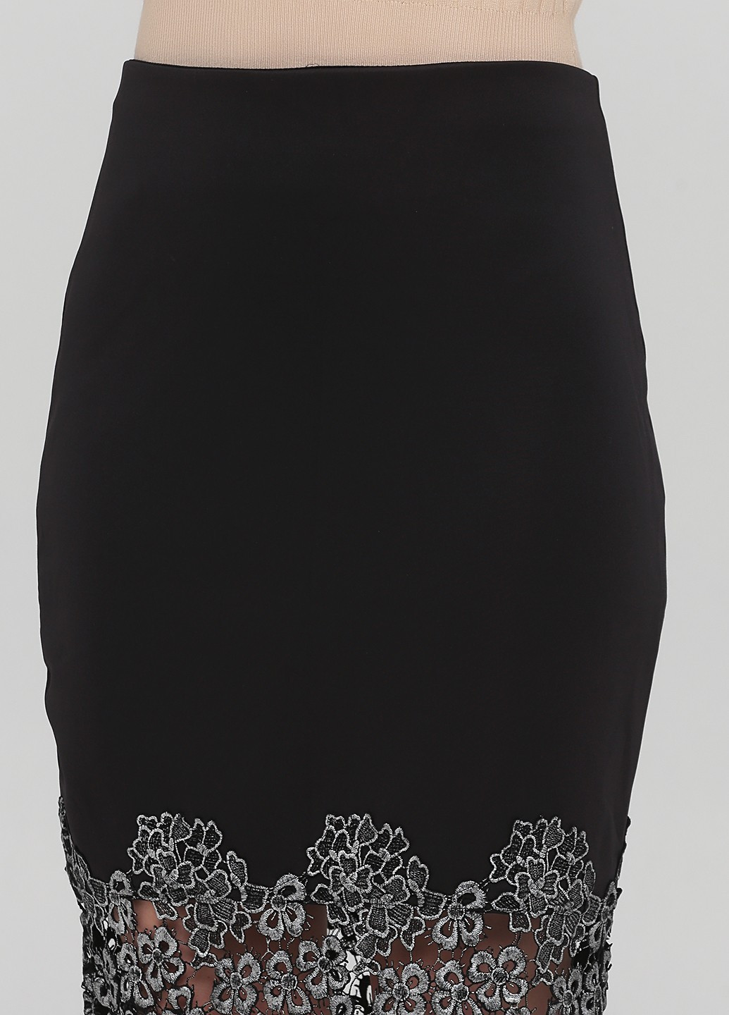 Черная кэжуал однотонная юбка Lipsy карандаш