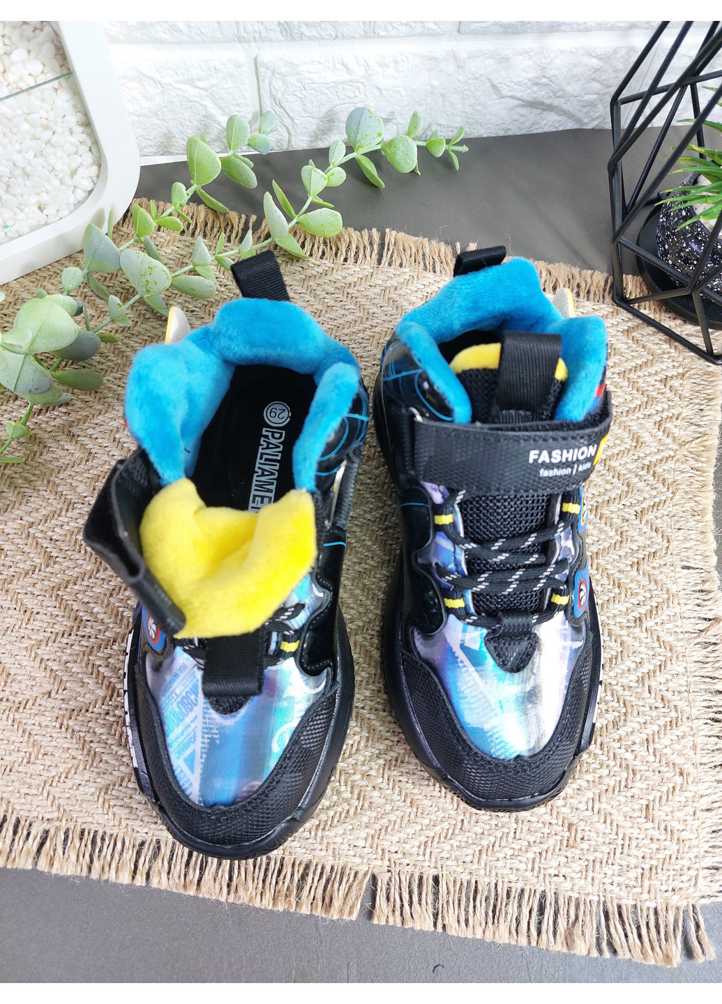 Черные кэжуал осенние ботинки для мальчиков Paliament